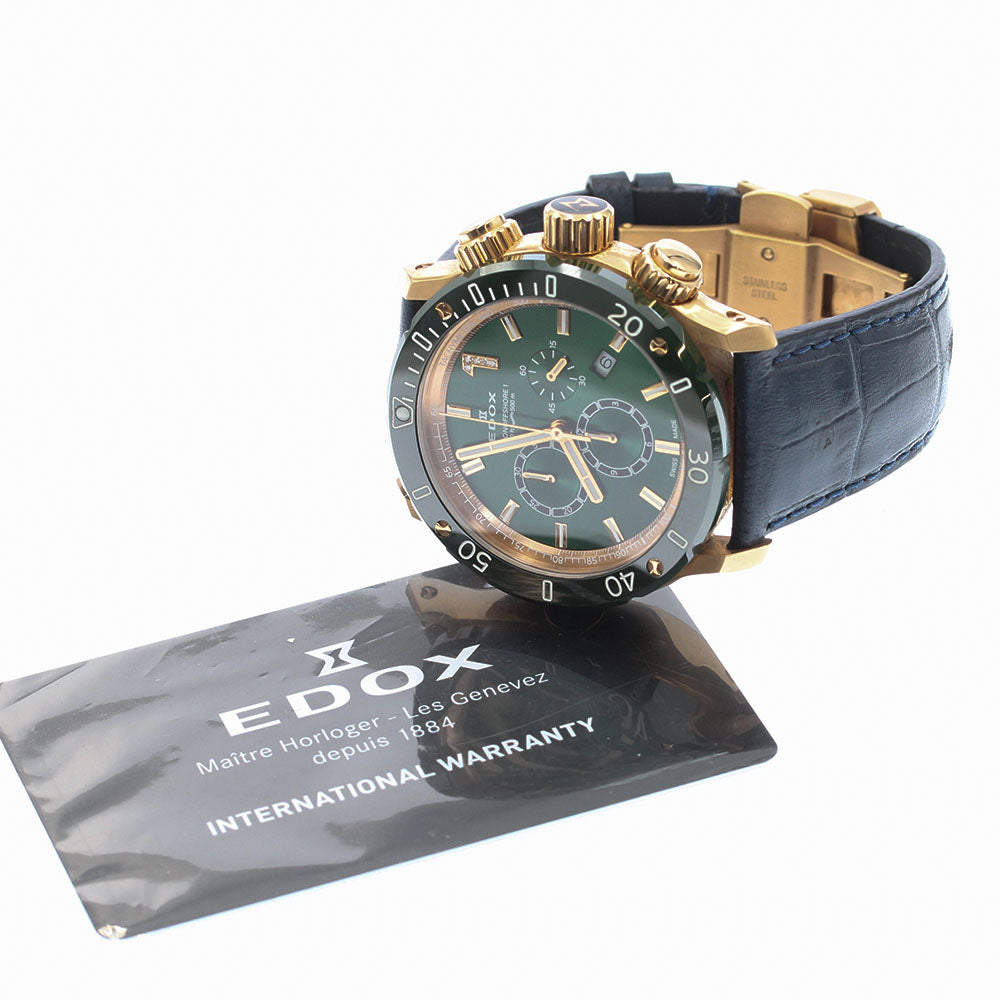 EDOX Chrono Offshore 1 10221-37RV5-VIR5-S Date Chronograph green Dial Quartz Men's Watch_888275