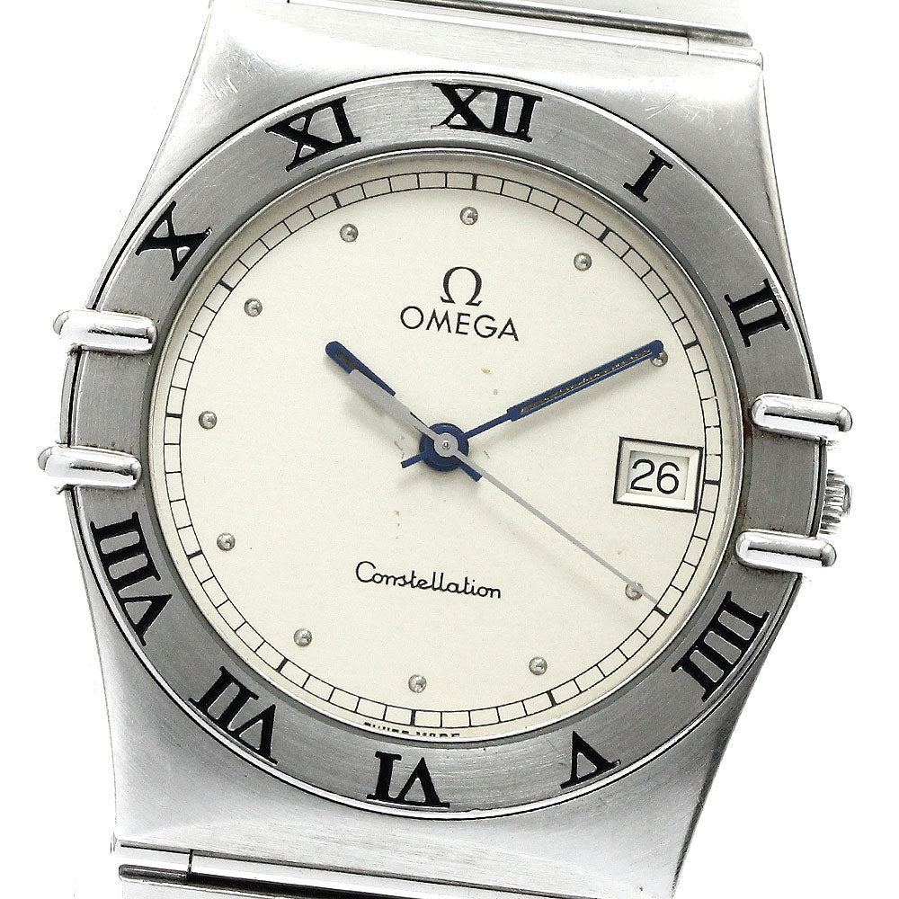OMEGA Constellation Date Silver Dial Quartz Men's Watch_888495
