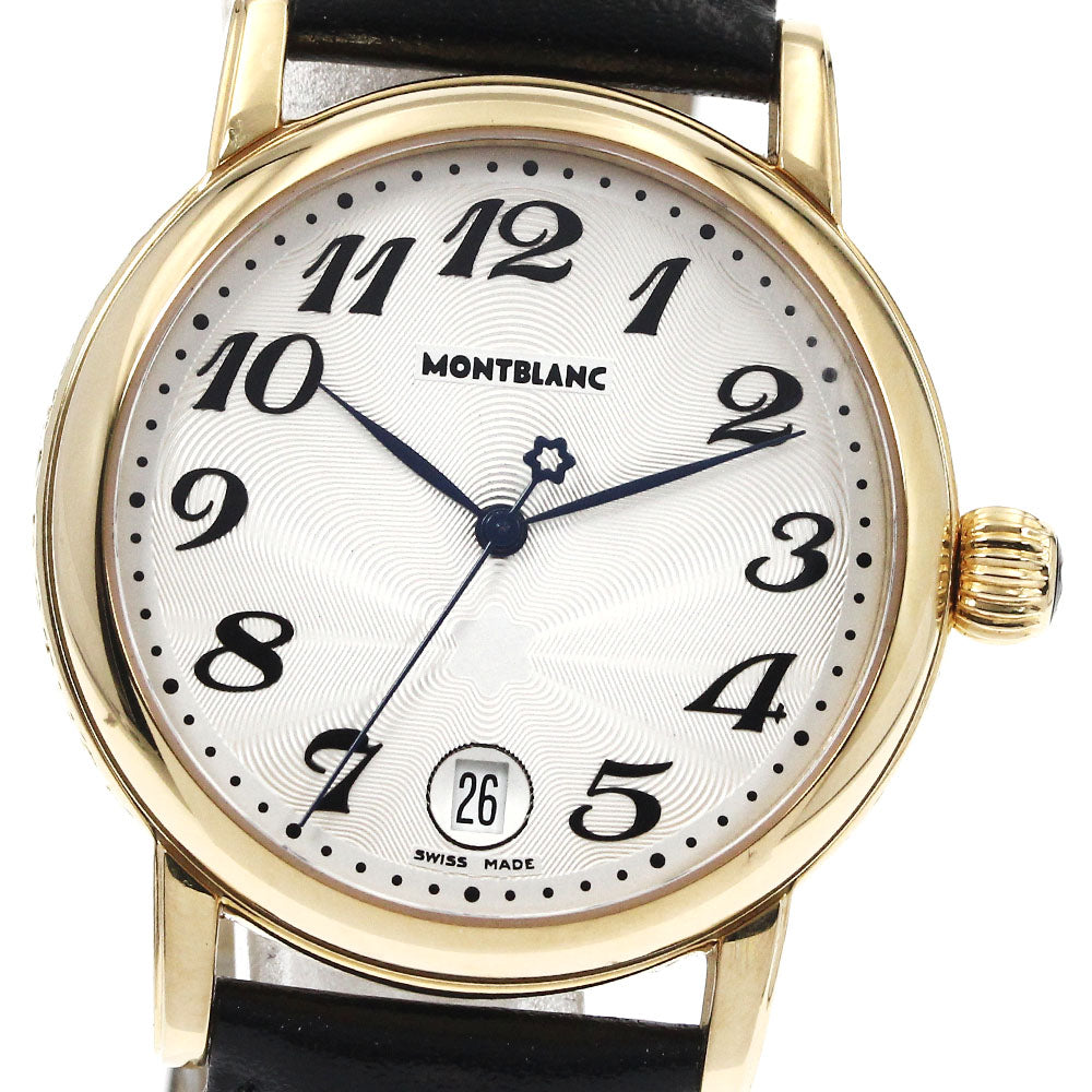 MONTBLANC Meisterstic 7042 Date Silver Dial Quartz Men's Watch_888797