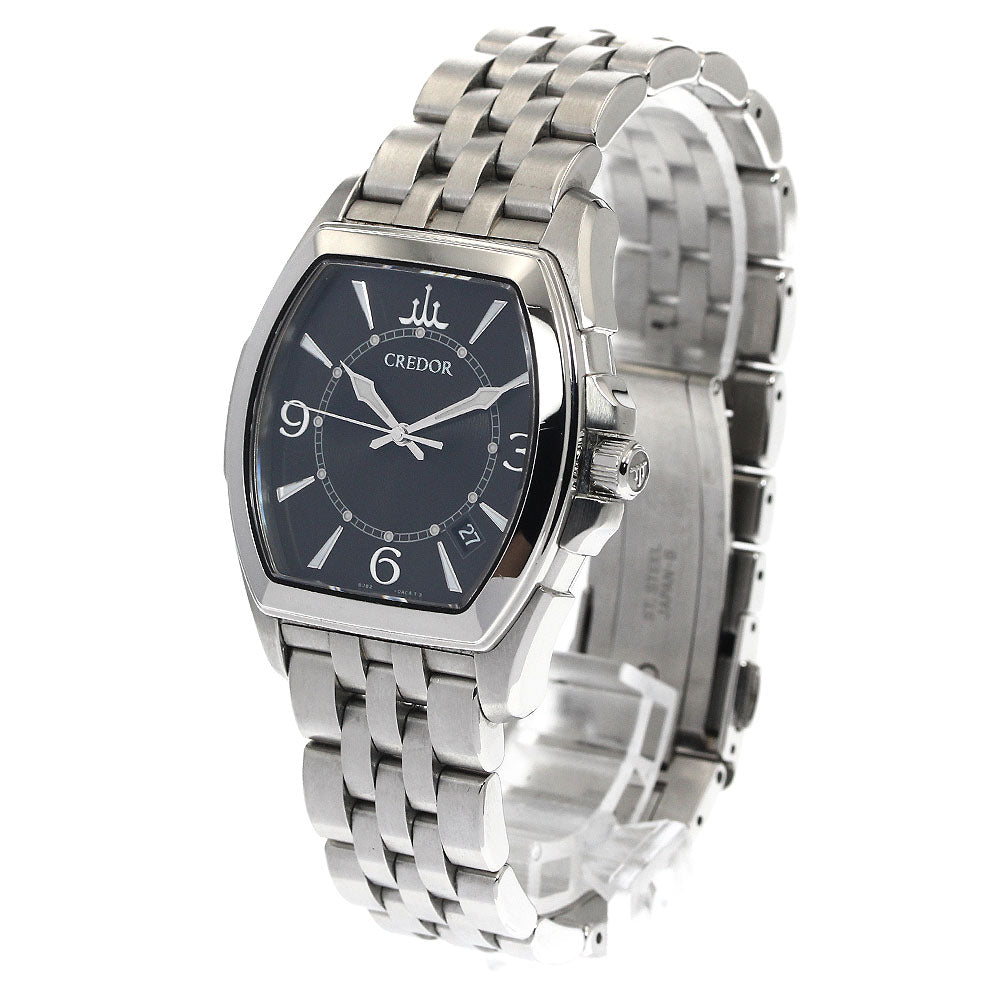 SEIKO CREDOR Pacificique 8J82-0AC0/GCAX983 black Dial Quartz Men's Watch_888820