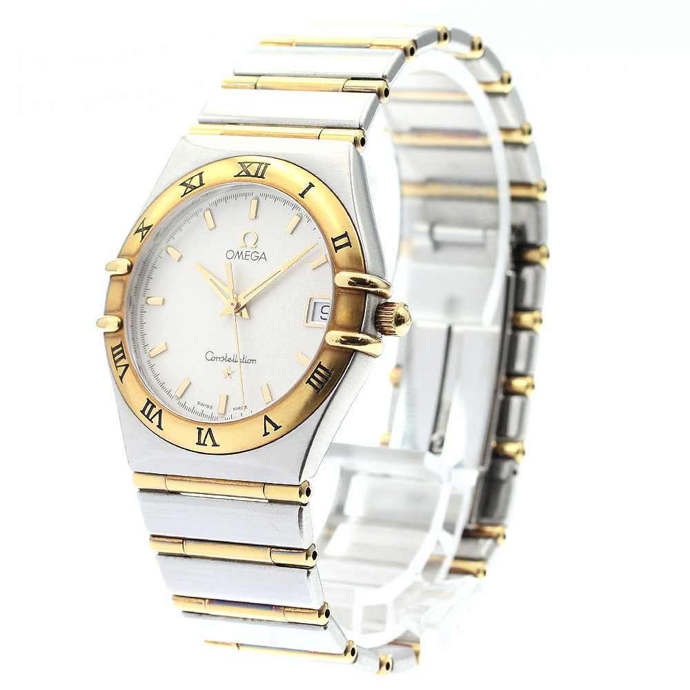 OMEGA Constellation 1212.30 YG bezel date white Dial Quartz Men's Watch_889354