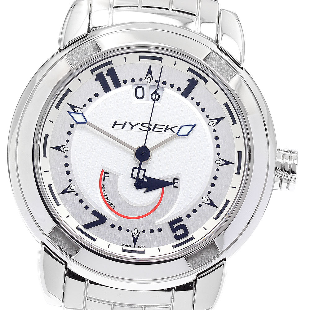 HYSEK IO IO4209A09 Date power reserve Silver Dial Automatic Men's Watch_890375