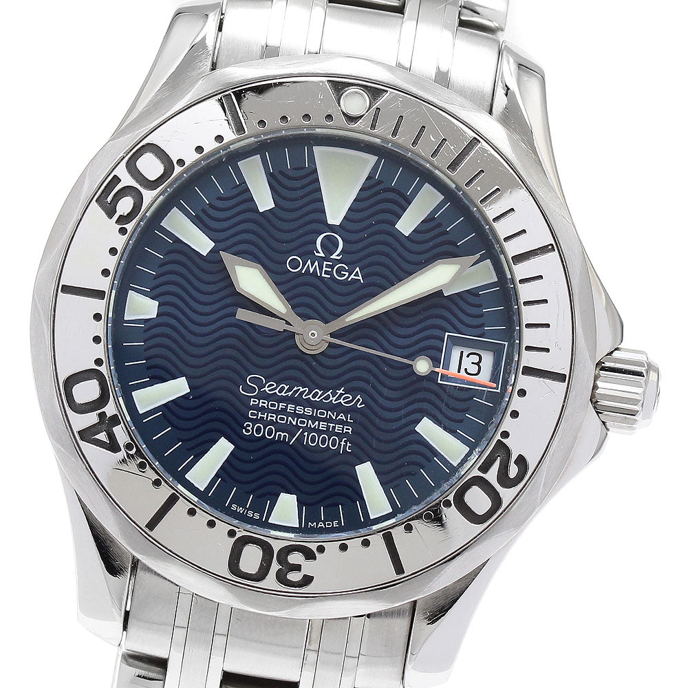 OMEGA Seamaster300 2253.80 Date blue Dial Automatic Boy's Watch_890426