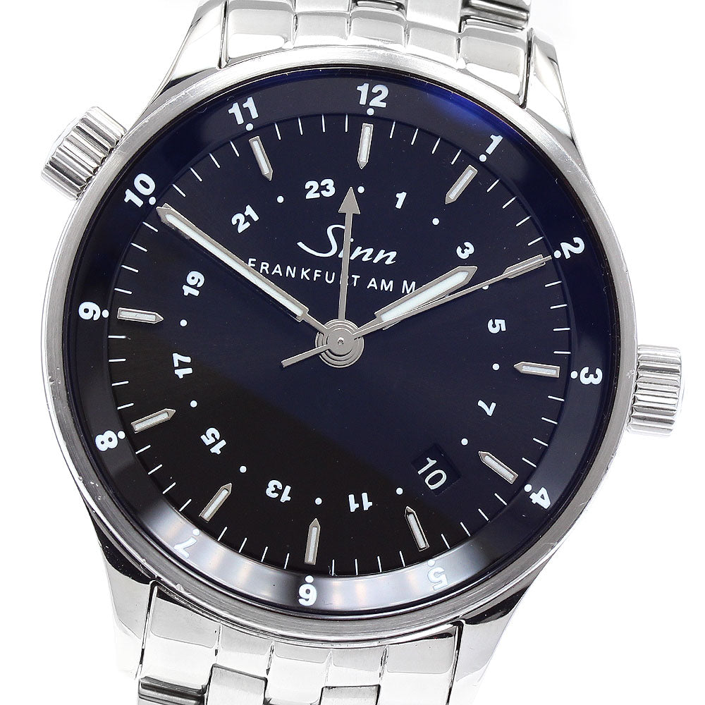 Sinn Financial Watch 6060 Date Dual Time black Dial Automatic Men's Watch_893137
