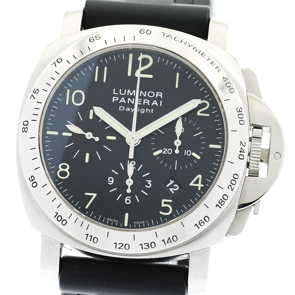PANERAI Luminor Daylight PAM00196 Chronograph black Dial Automatic Men's Watch_893202