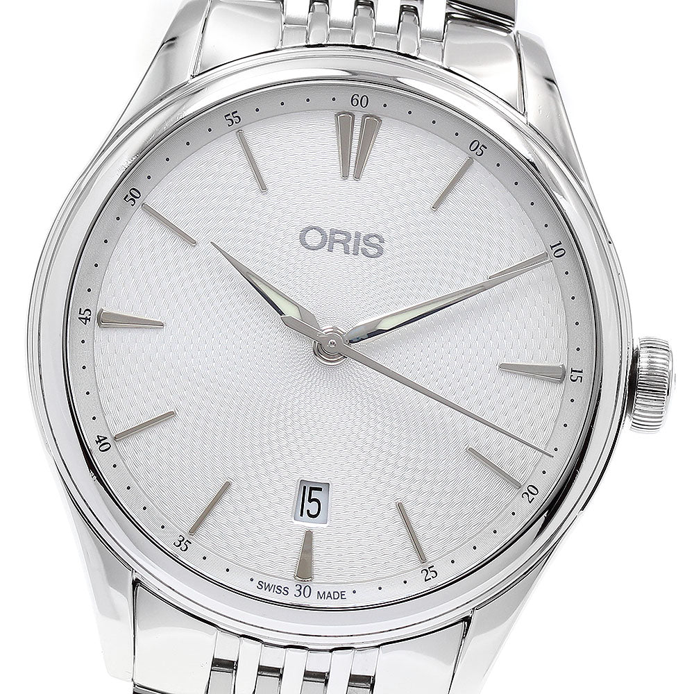 ORIS Artelier 01 733 7721 4051 Date Silver Dial Automatic Men's Watch_896090