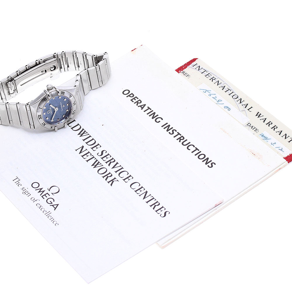 OMEGA Constellation Mini 1562.81 blue Dial Quartz Ladies Watch_899833
