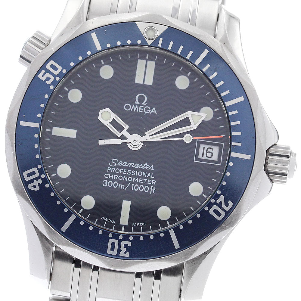 OMEGA Seamaster300 2551.80 Date Navy Dial Automatic Boy's Watch_900753
