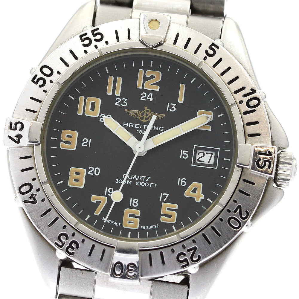 BREITLING Colt A57035 Date black Dial Quartz Men's Watch_900879