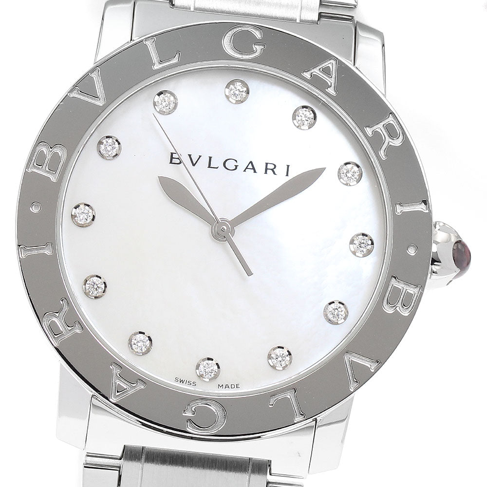 BVLGARI BVLGARIBVLGARI BBL37S 12P diamond White shell Dial Automatic Boy's Watch_901075