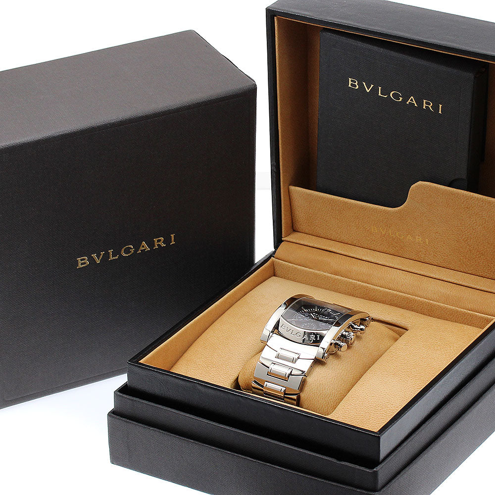 BVLGARI Assioma AA44SCH Chronograph Date Navy Dial Automatic Men's Watch_902259