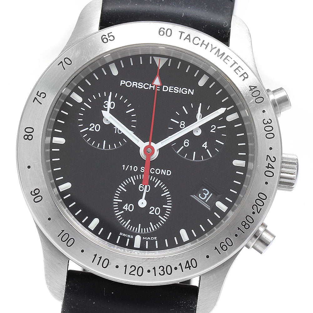 Porsche Design 6600.41 Date Chronograph black Dial Quartz Men's Watch_903602