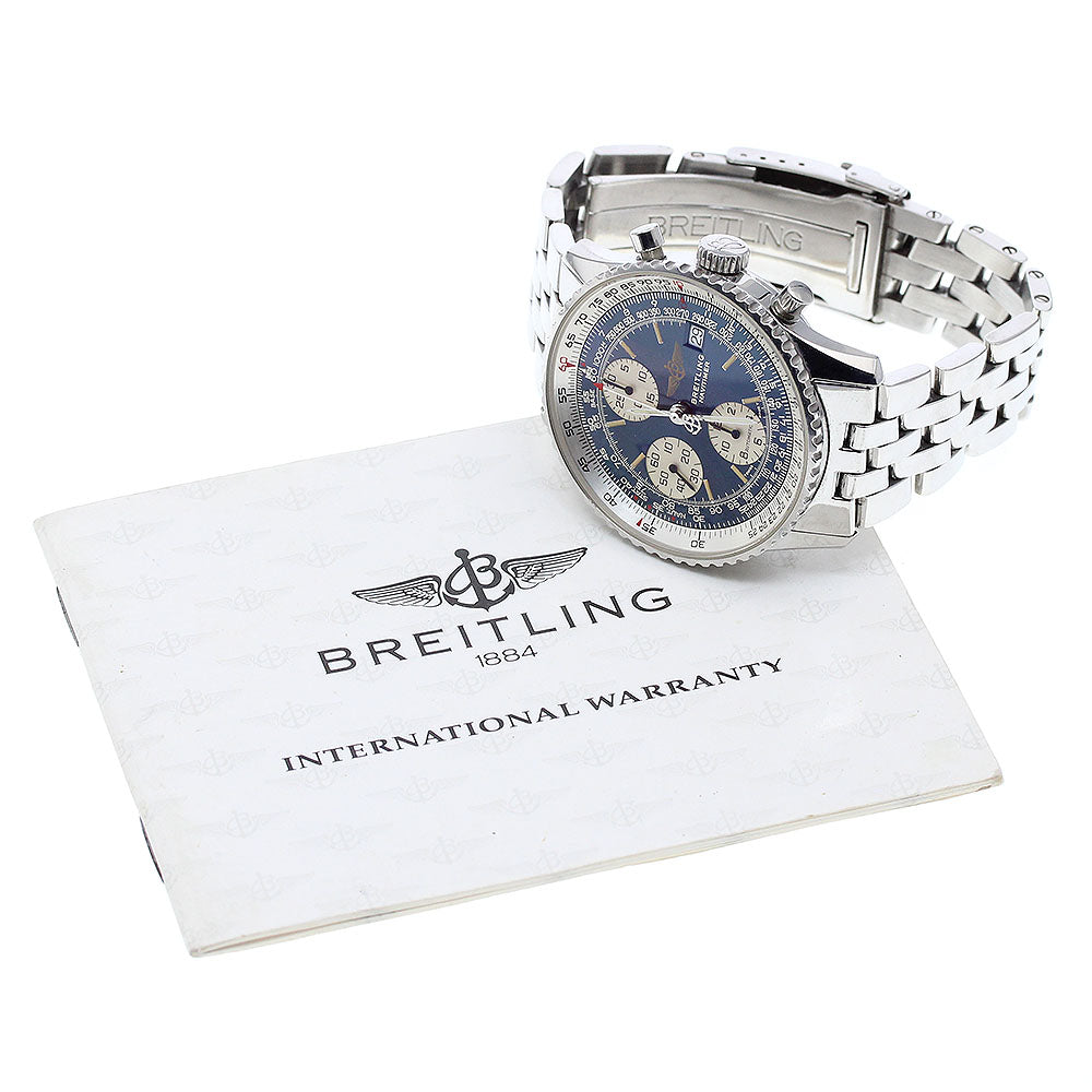 BREITLING Old Navitimer A13022 Chronograph Navy Dial Automatic Men's_904289