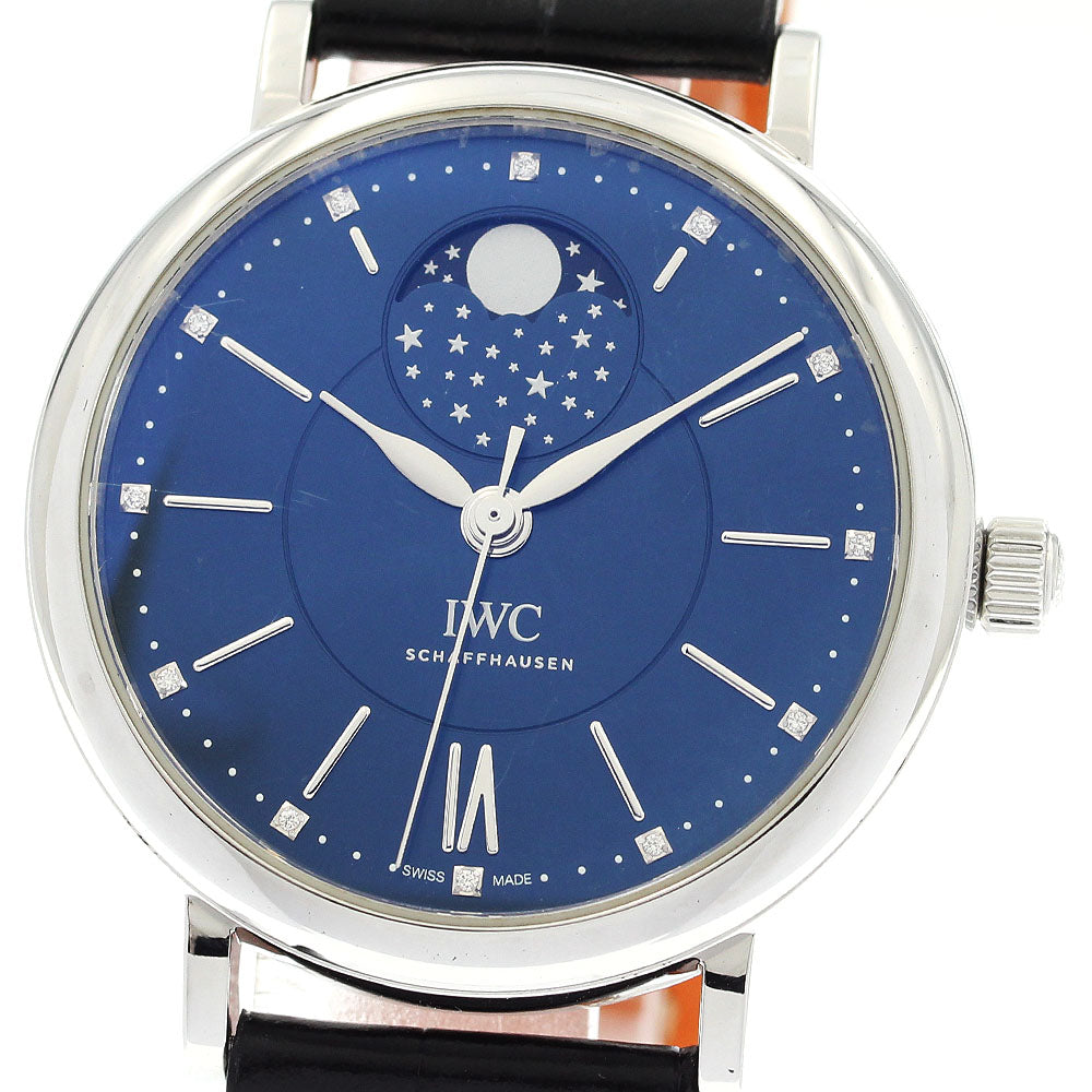IWC SCHAFFHAUSEN Portofino Moonphase 37 Laureus Sport for Good IW459006 1500 pieces worldwide, 12P diamond blue Dial Automatic Boy's Watch_916294