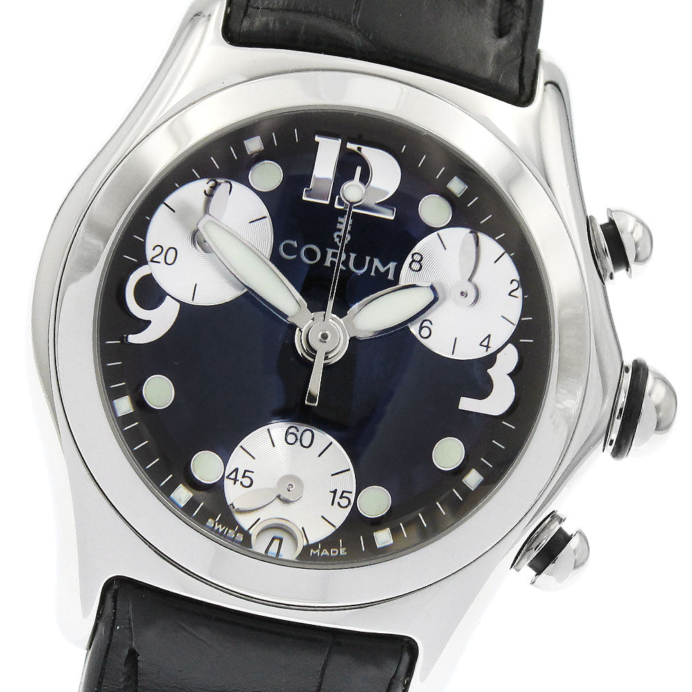 [稼働美品] Corum Bubble クロノグラフ 196.250.20 CORUM - コルム CORUM 196.250.20 バブル デイト クロノグラフ