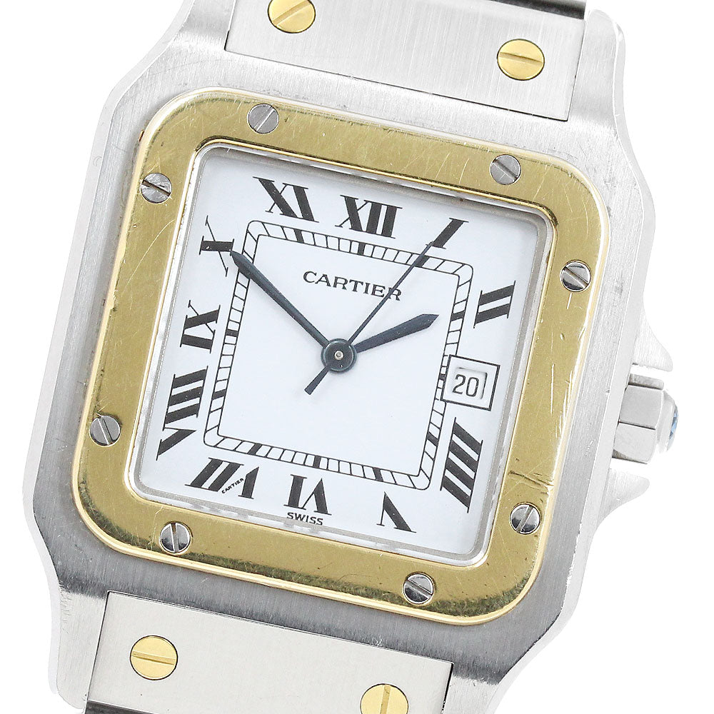 Cartier カルティエ サントスガルベ LM 自動巻き メンズ 腕時計 公式】CLOSER｜カルティエ CARTIER サントスガルベLM デイト YGベゼル