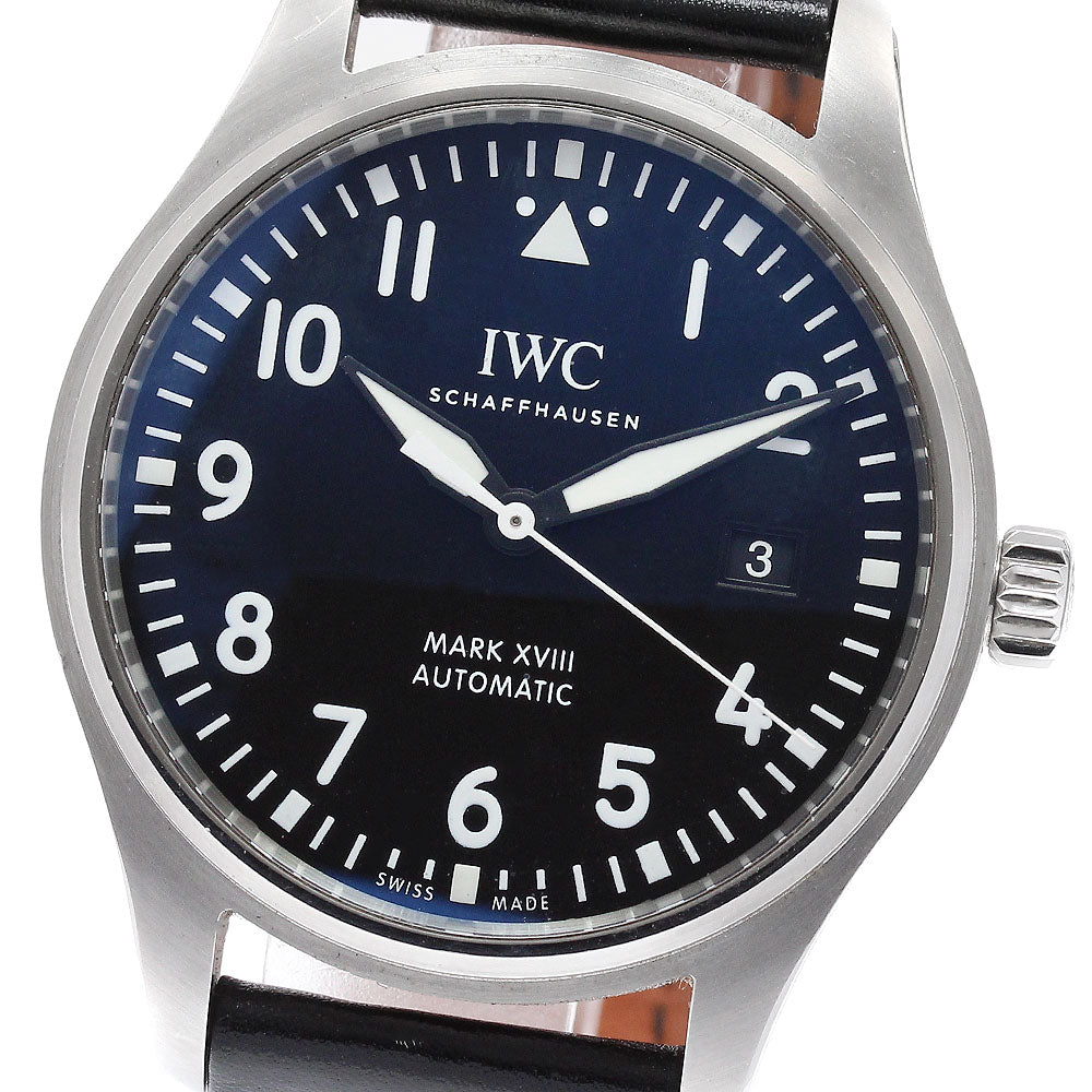 IWC SCHAFFHAUSEN Pilot watch mark XVIII IW327001 black Dial AT Men\'s_963167 Buy Watch IWC Pilot Stainless Steel IW327001 | SwissWatchExpo main image 4
