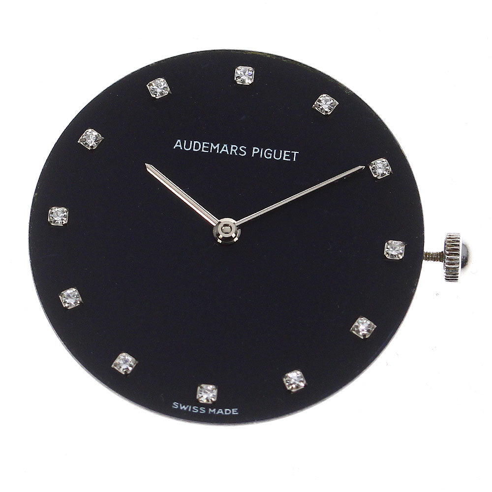 AUDEMARS PIGUET Movement Cal.2612 12P diamond black Dial Quartz Men's Watch_A-177