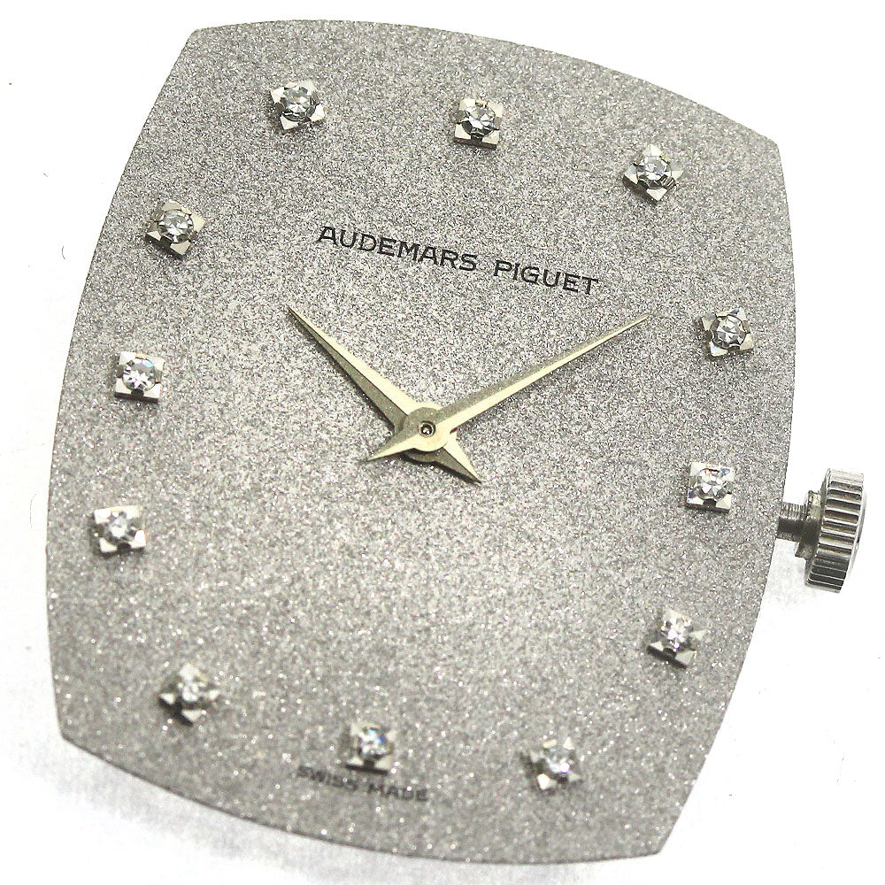 AUDEMARS PIGUET Movement Cal.2080 12P diamond Silver Dial Hand Winding Men's Watch_A-184