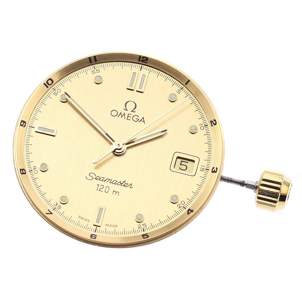 OMEGA Seamaster120 Movement Cal.1438 gold Dial Quartz Men's Watch_E-5