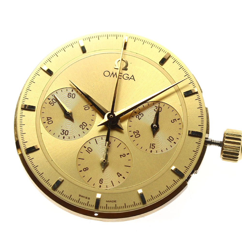OMEGA Movement Cal.861 Chronograph gold Dial Hand Winding Men's Watch_I-19