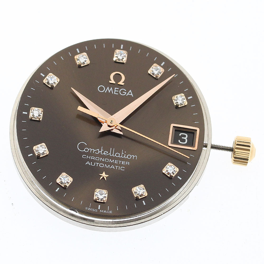 OMEGA Constellation Movement Cal.1120 Date 11P Diamond Brown Dial Automatic Boy's Watch_I-58