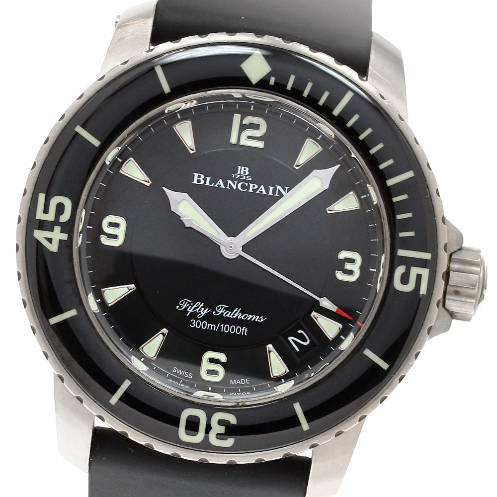 Blancpain Fifty Fathoms 5015-12B30-B52A Date black Dial Automatic Men's_837255