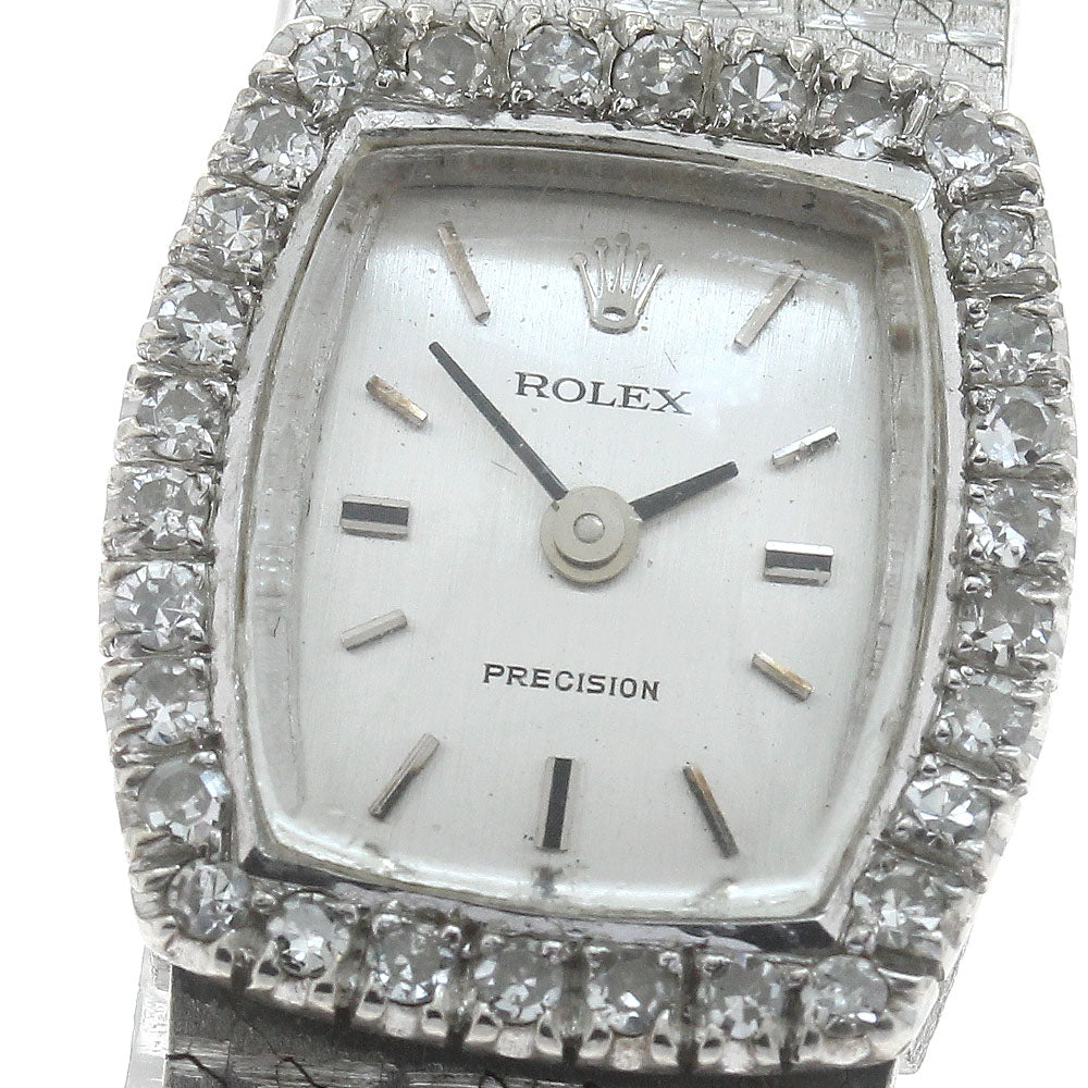 ROLEX Precision ref.2195 Diamond bezel cal.1800 Hand Winding Ladies Watch_530942