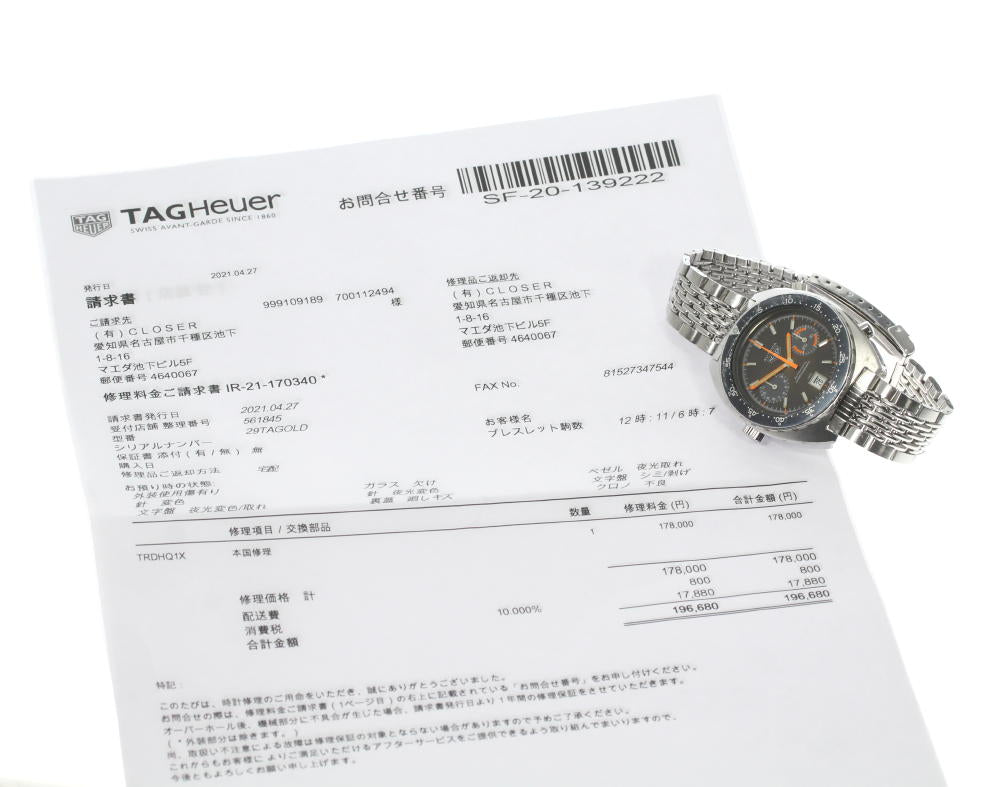 HEUER Otavia Orange Boy Date Chronograph black Dial Automatic Men's_561845