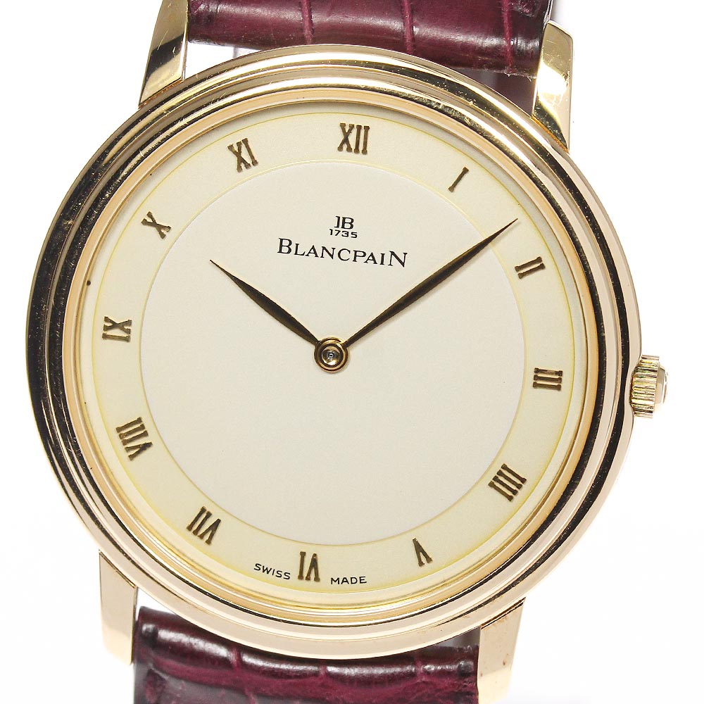 Blancpain Villeret Ultra Slim 0021-3318-55 18K Yellow Gold Men's_590300