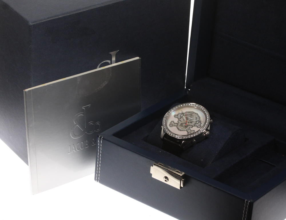 JACOB&CO Five time zone JC-SKULL7D Skull genuine diamond Quartz Men's_598464