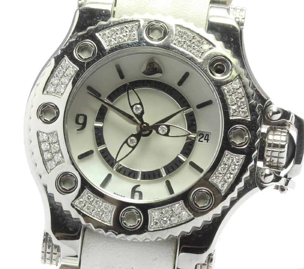 AQUANAUTIC First Cuda Diamond Bezel white Dial Quartz Ladies Watch_604180