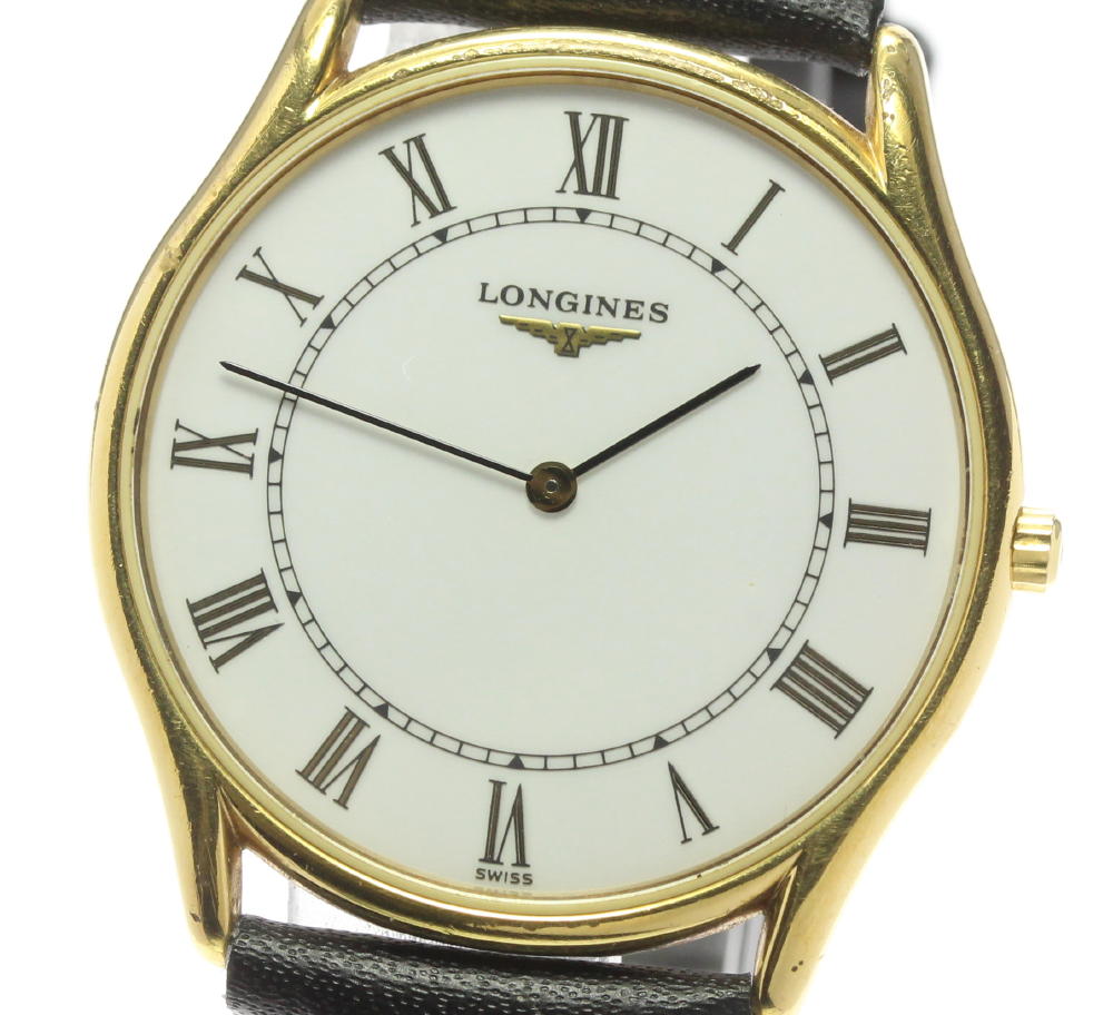 LONGINES Grand classic L4.617.2 white Dial Quartz Men's Watch_605794