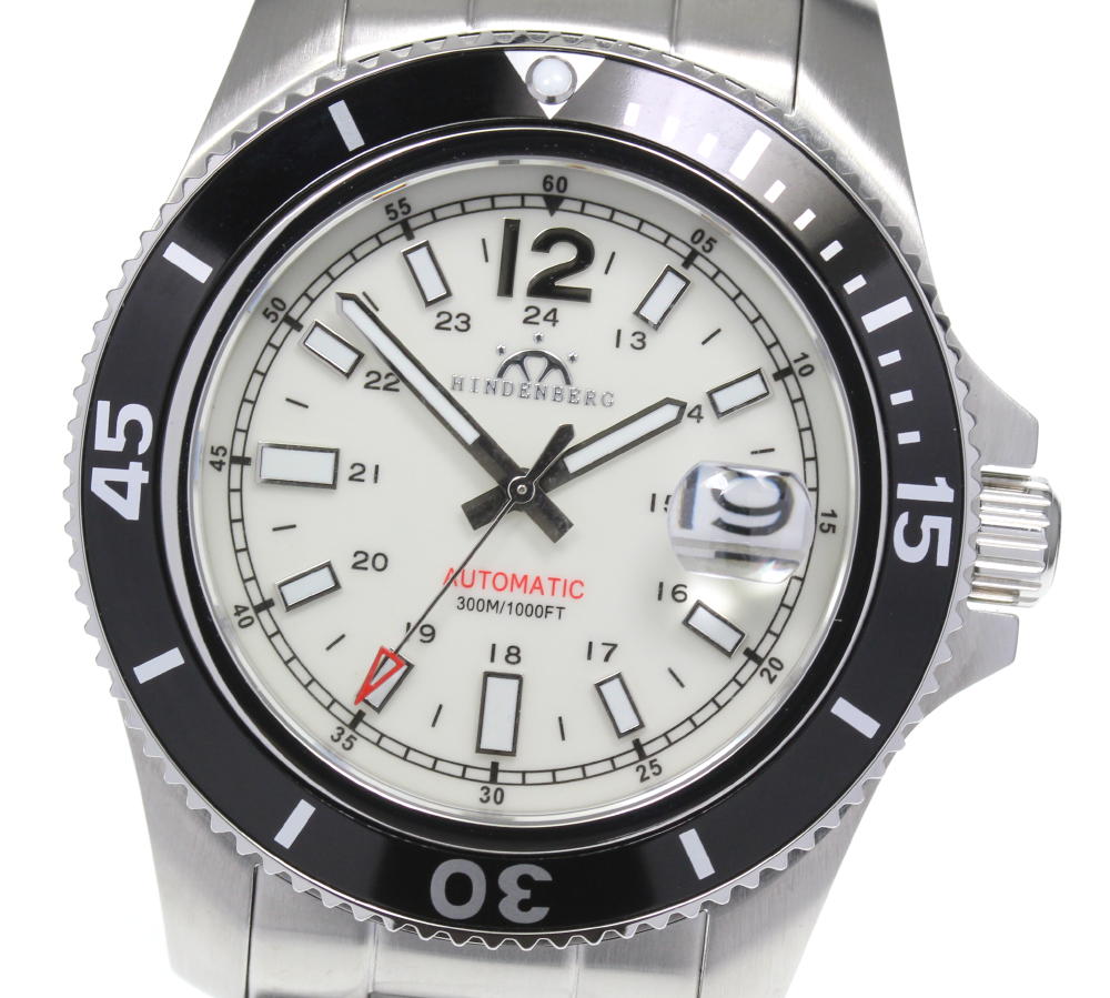 HINDENBERG Date white Dial Automatic Men's Watch_605827