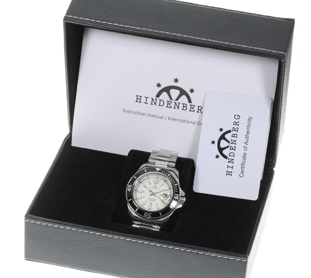 HINDENBERG Date white Dial Automatic Men's Watch_605827