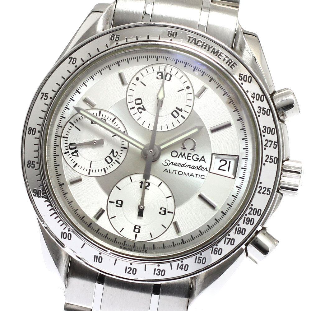 OMEGA Speedmaster Date 3513.30 Chronograph Silver Dial Automatic Men's_609038
