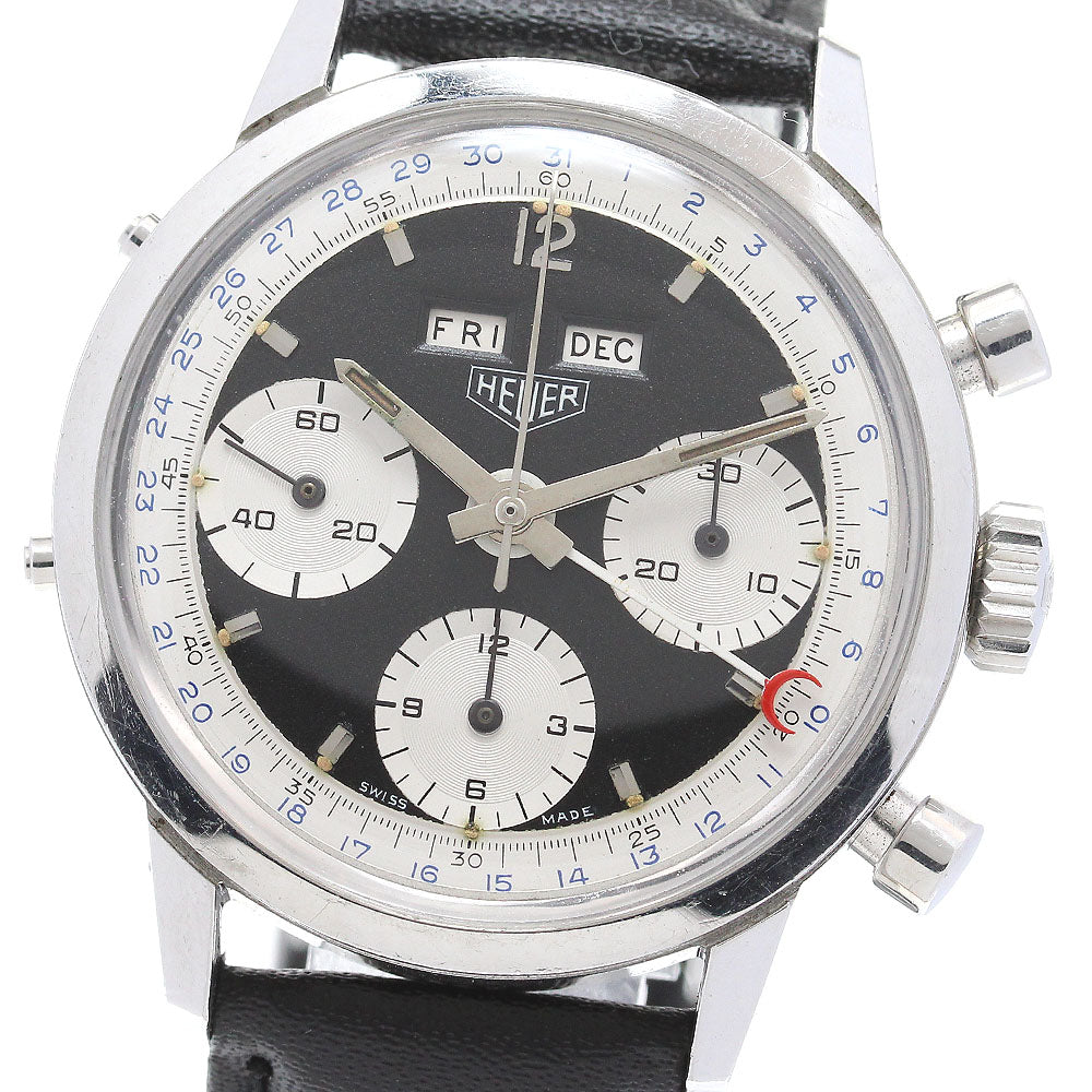 Heuer Triple calendar 2547 Cal.723 Chronograph Hand Winding Men's Watch_617659