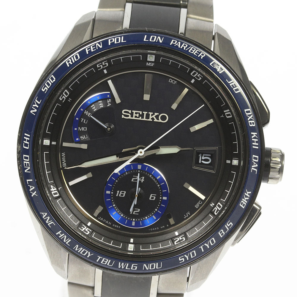 SEIKO Brights SAGA261/8B63-0AN0 Day date Solar Powered Radio Men's Watch_619968