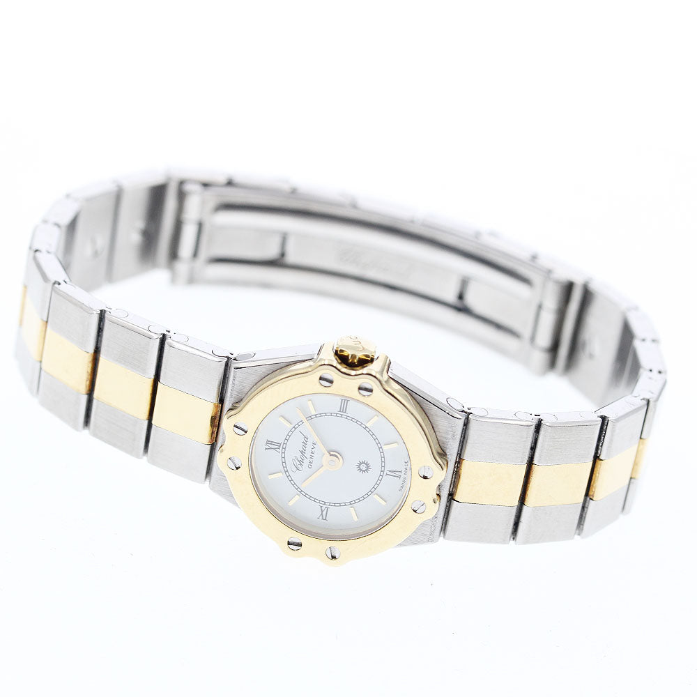 Chopard St Moritz 8067 YG2 tone date white Dial Quartz Ladies Watch_622242