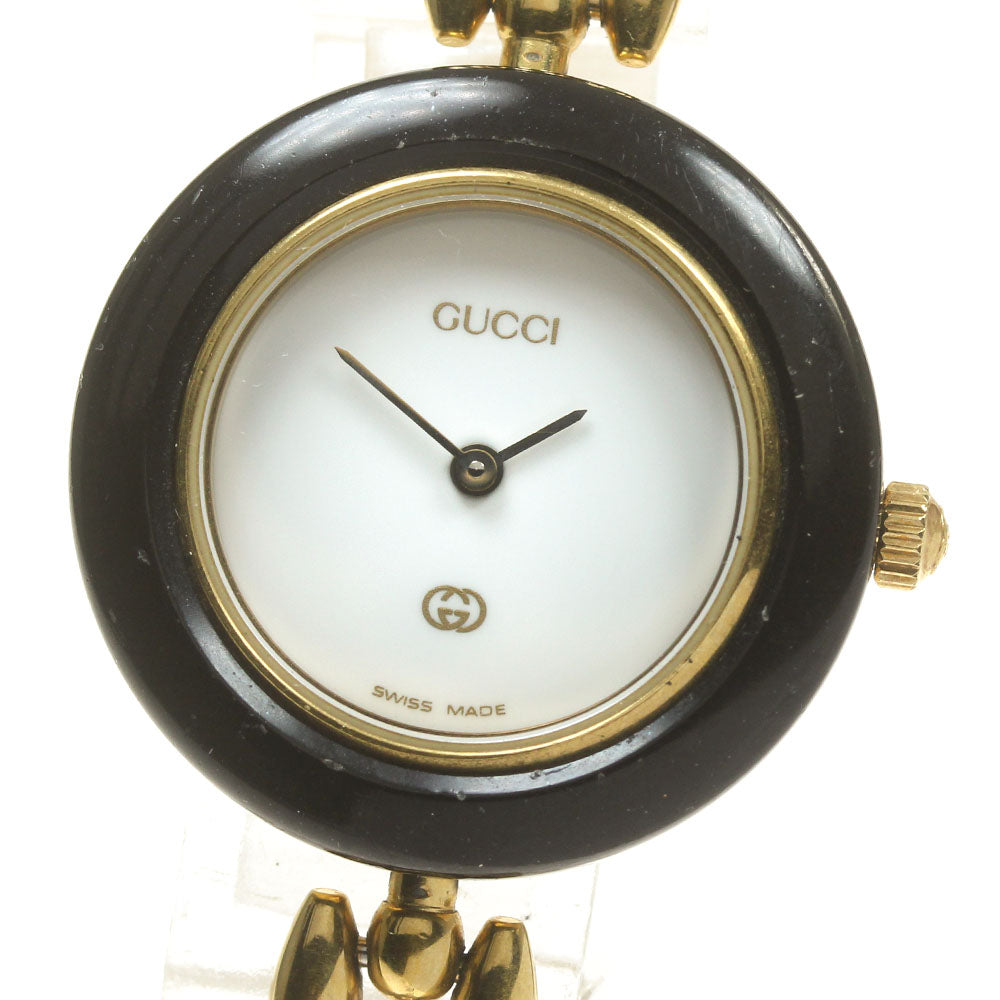 GUCCI Change bezel 11/12 White Dial Quartz Ladies Watch_622940