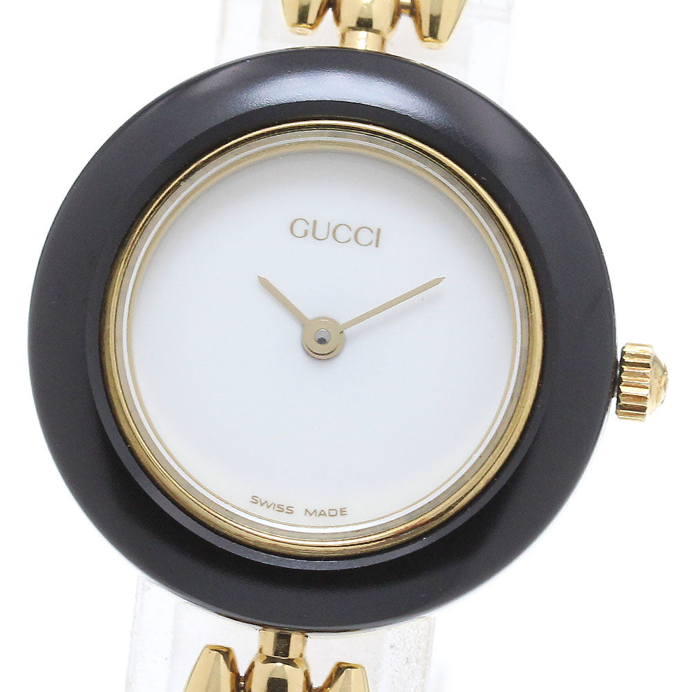 GUCCI Change bezel 11/12.2 white Dial Quartz Ladies Watch_624141