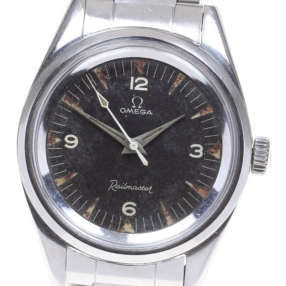 OMEGA Railmaster CK 2914 vintage cal.285 black Dial Hand Winding Men's_628084