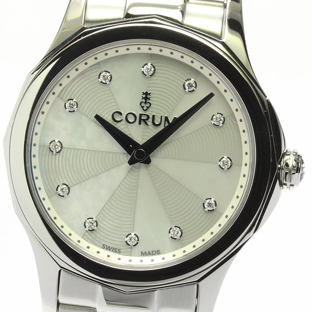 CORUM Admiral's Cup Legend 020.100.20/V200 PN09 12P diamond White shell Dial Quartz Ladies Watch_628965