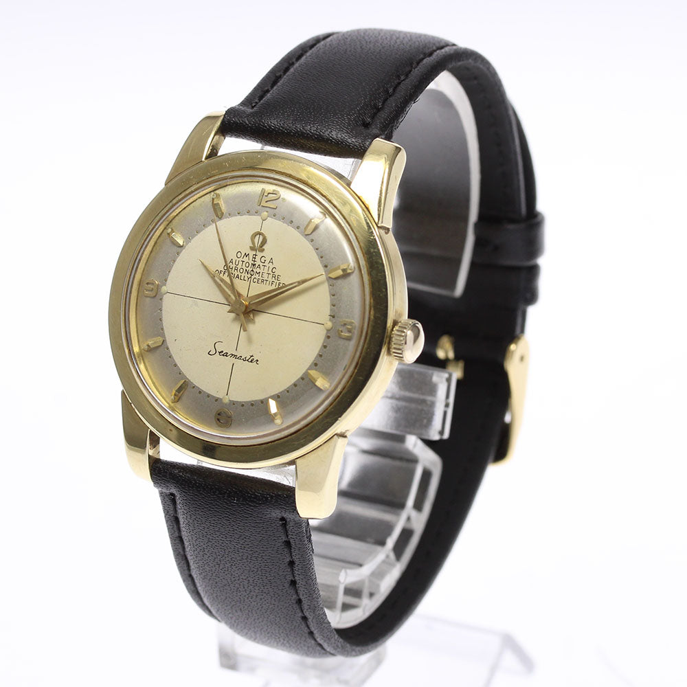 OMEGA Seamaster redundant dial K14YG half rotor cal.354 Silver Dial Automatic Men's Watch_629589