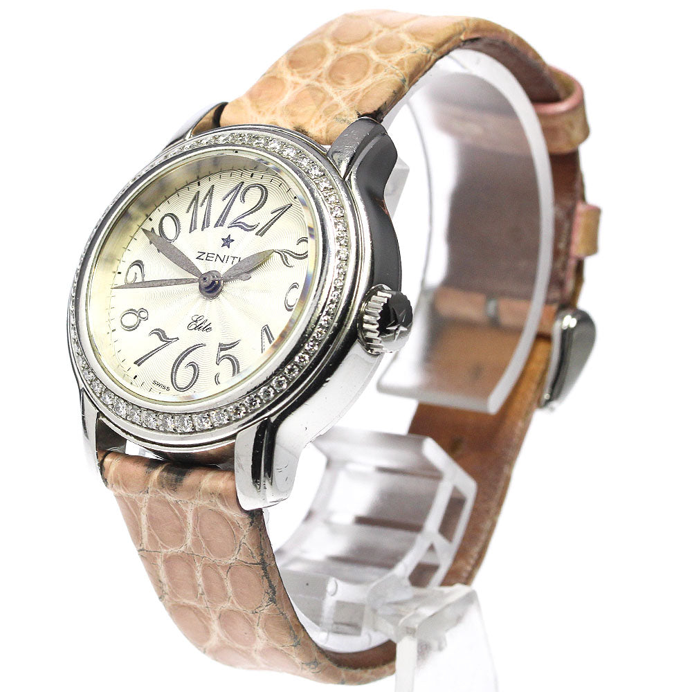 ZENITH Baby star 16.1220.67 Diamond Bezel Silver Dial Automatic Ladies Watch_636645
