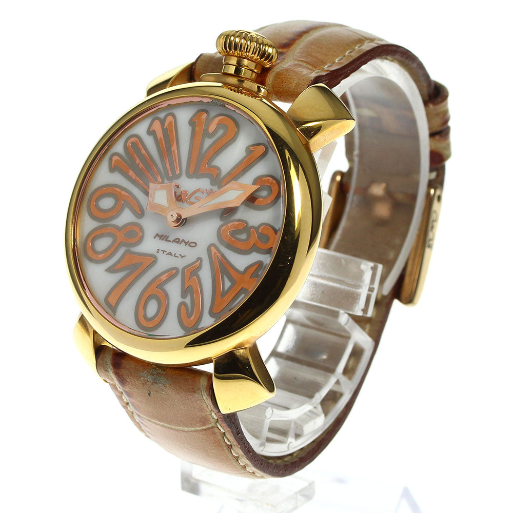 GaGa MILANO Manuale40 5021.2 shell White shell Dial Quartz Ladies Watch_637939