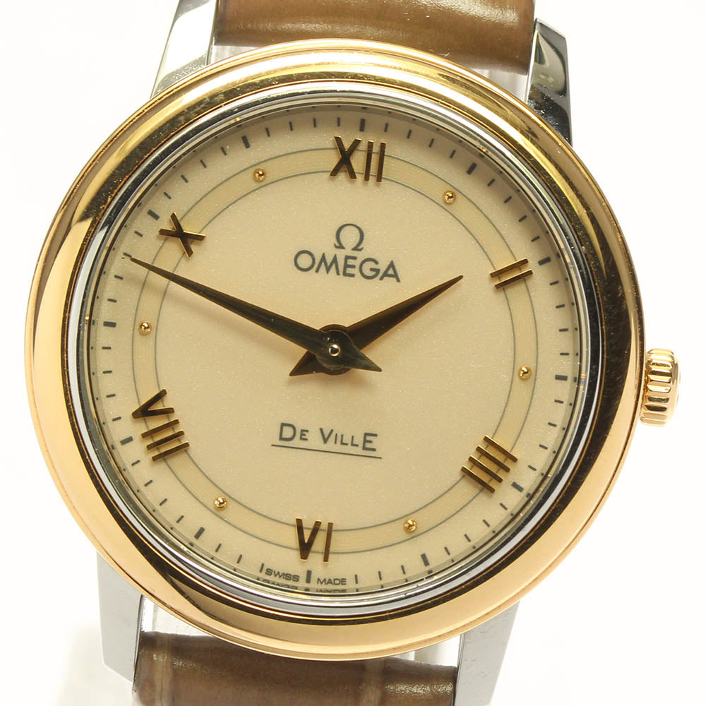 OMEGA De Ville 424.23.27.60.09.001 Prestige beige Dial Quartz Ladies_638196
