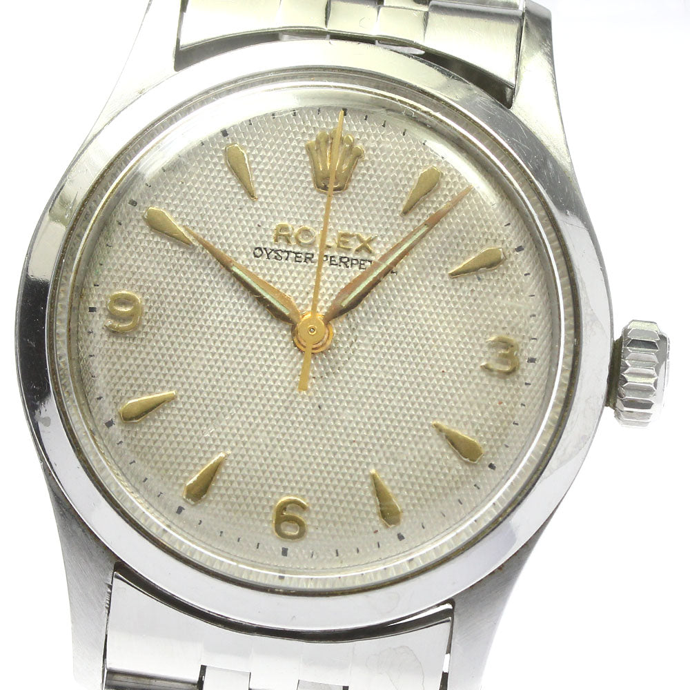 ROLEX Oyster paper 6332 Redandial Vintage Silver Dial Automatic Men's Watch_642742