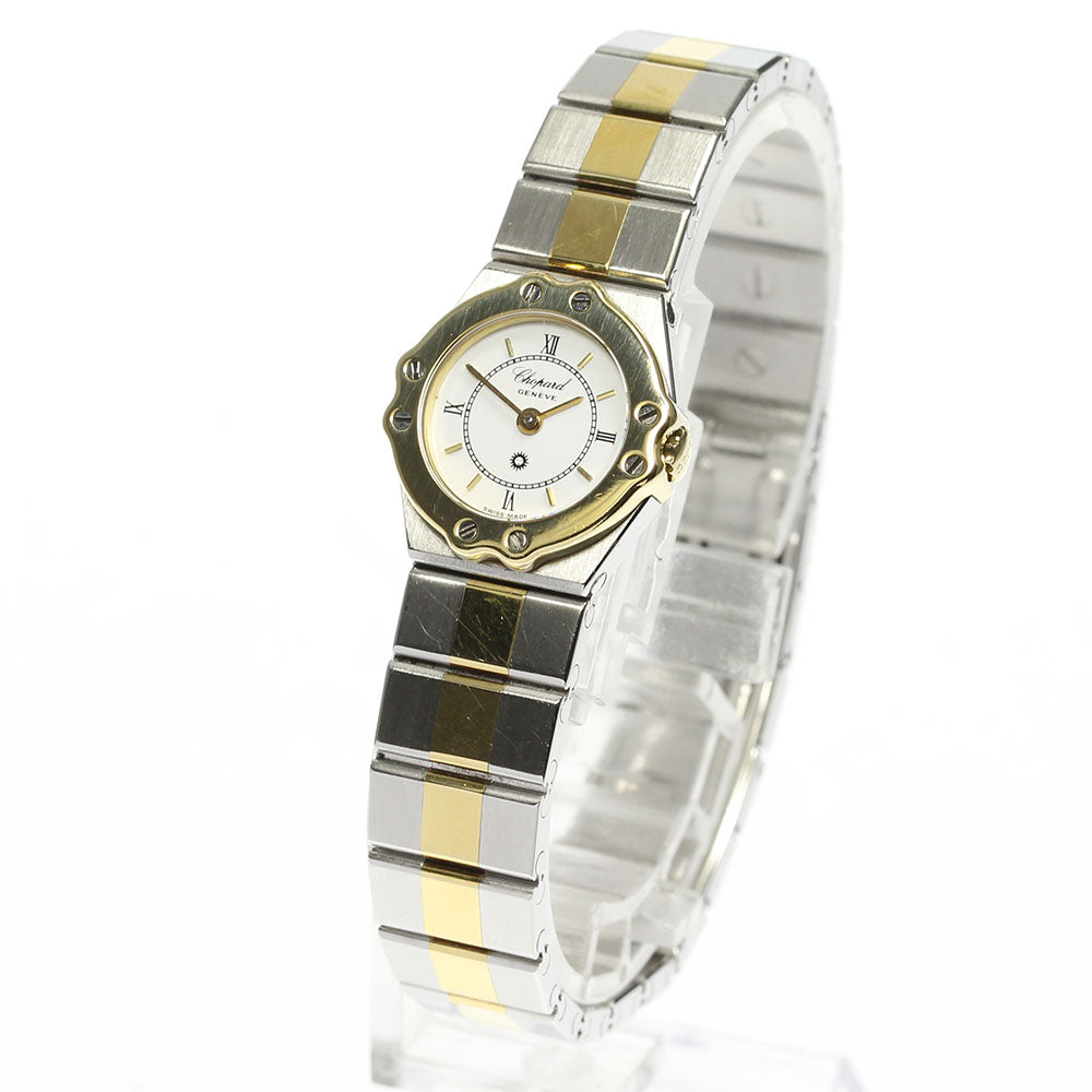 Chopard St Moritz 8067 YG2 tone white Dial Quartz Ladies Watch_648039