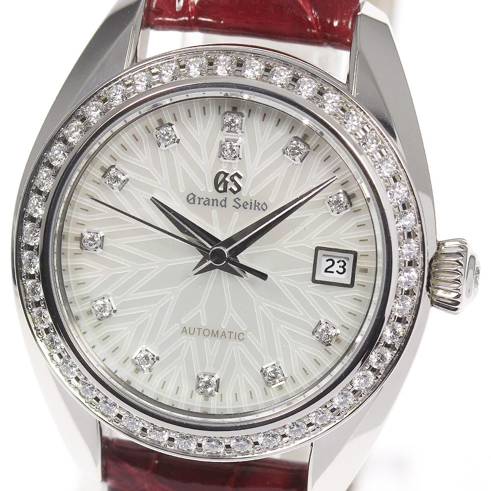SEIKO Grand Seiko STGK003/9S27-00B0 K18WG Elegance Collection Diamond Silver Dial Automatic Ladies Watch_653467